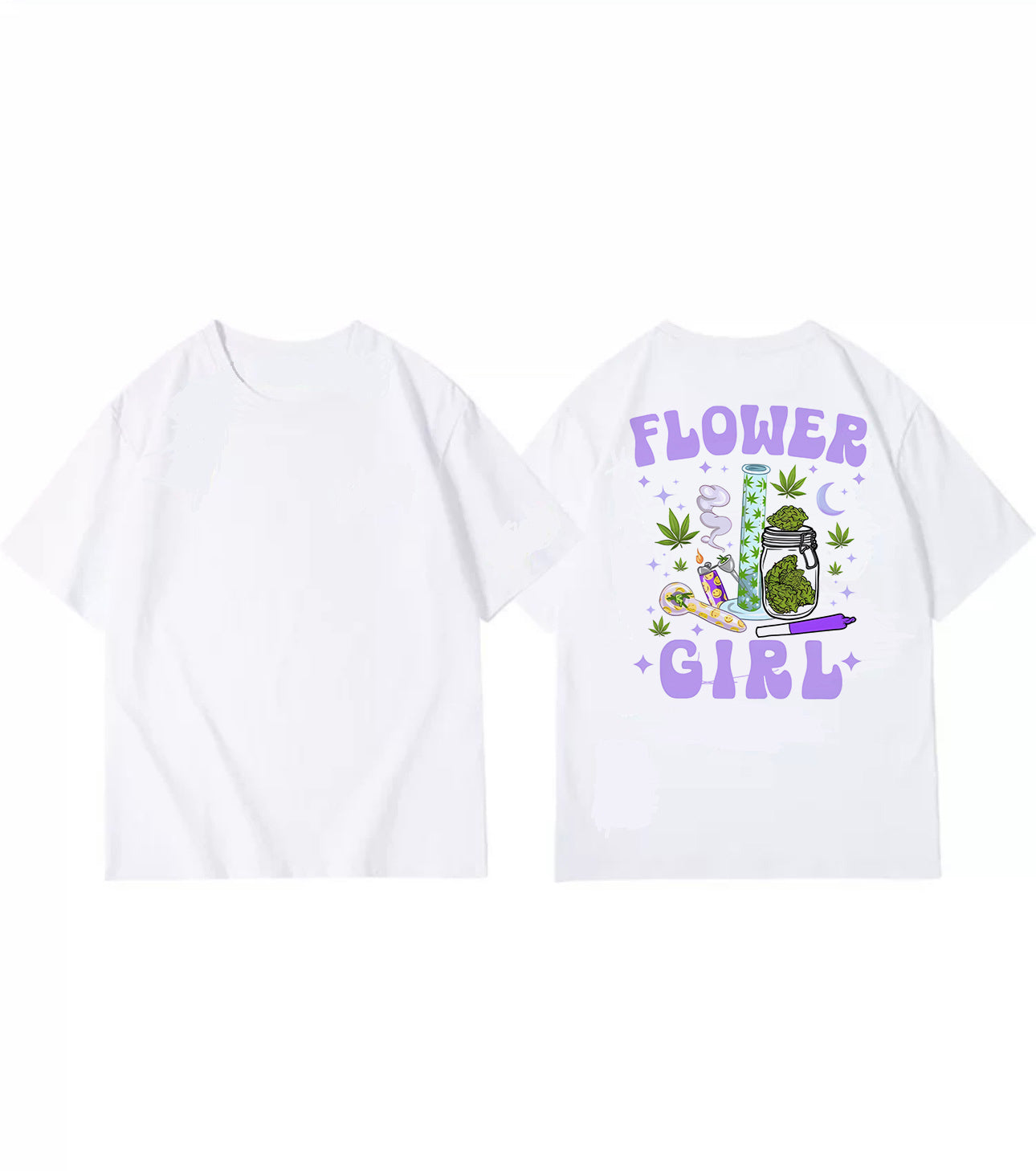 420 ART FLOWER GIRL T-SHIRT