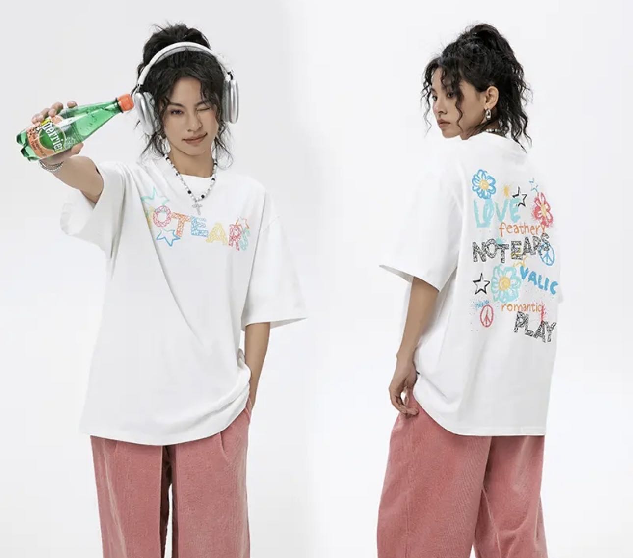 LETTERS NOTEARS T-SHIRT