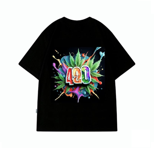 420 Printed Cotton Tee Shirt