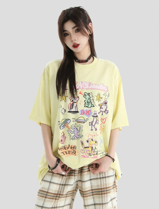 CARTOON ANIMALS T-SHIRT